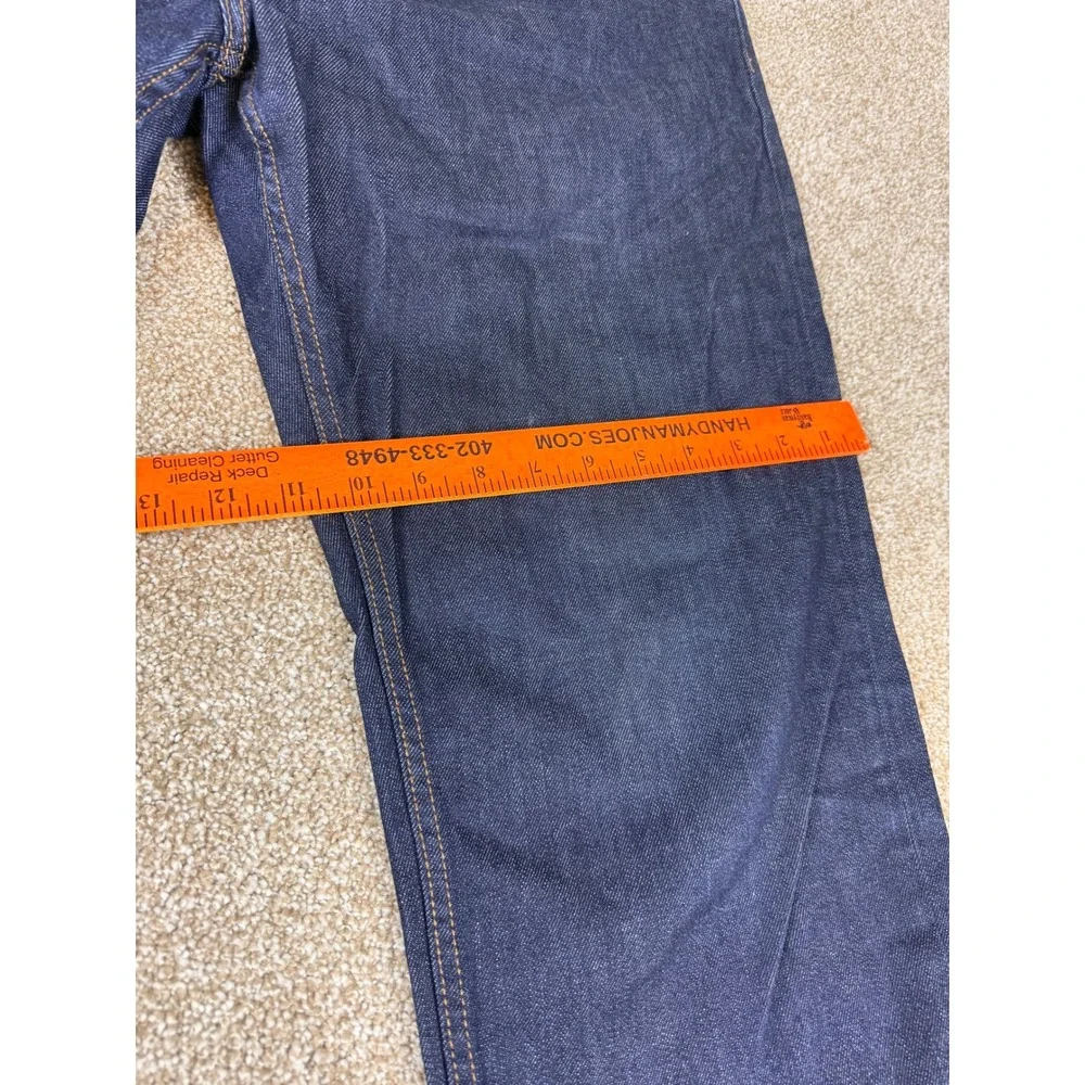 Banana Republic Mens Straight Leg Dark Indigo Wash Stretch‎ Jeans 34W 30L 34x30